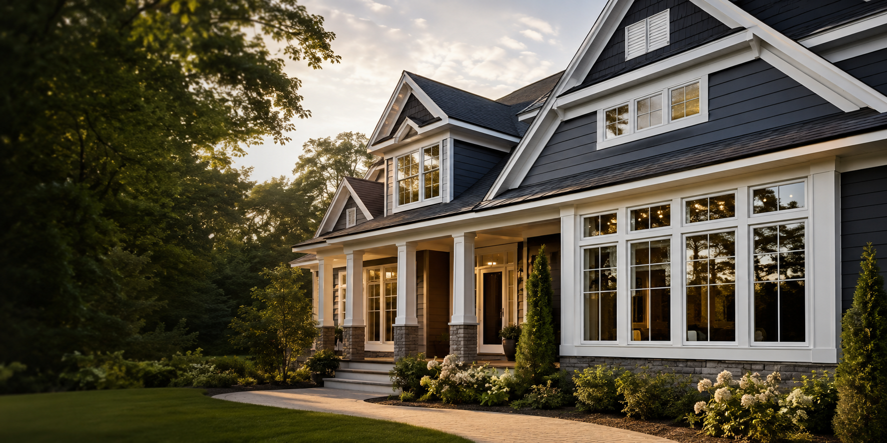 Updated home with energy-efficient replacement windows